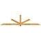 Ekena Millwork Kennewick Rough Sawn Timber Gable Bracket, Western Red Cedar, 108"W x 27"H x 4"D x 4"F, 6/12 Pitch GBW108X27X0404KEN00RWR - alternate 1
